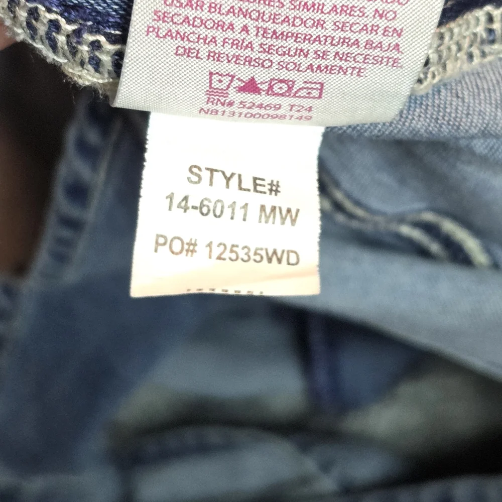 No Boundaries Shortalls Overalls Womens Juniors XXL (19) Distressed - Picture 13 of 14